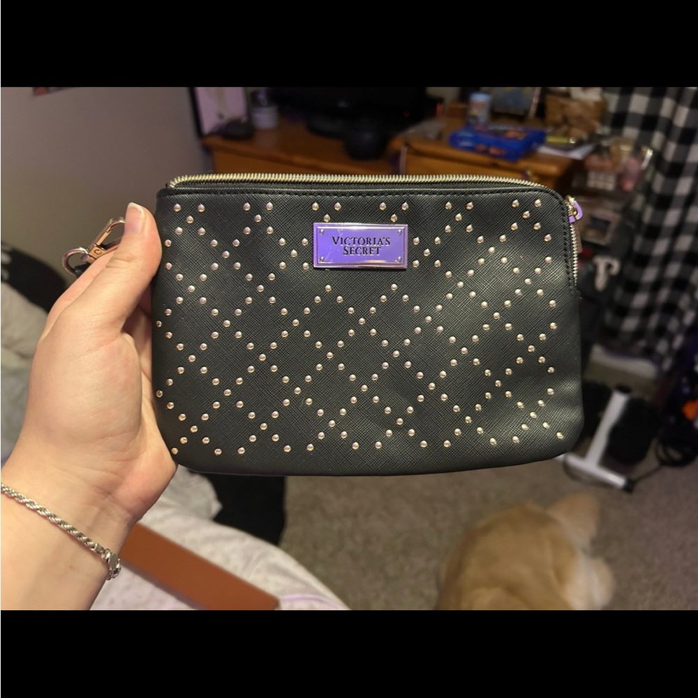 Victoria's Secret Black Studded Clutch